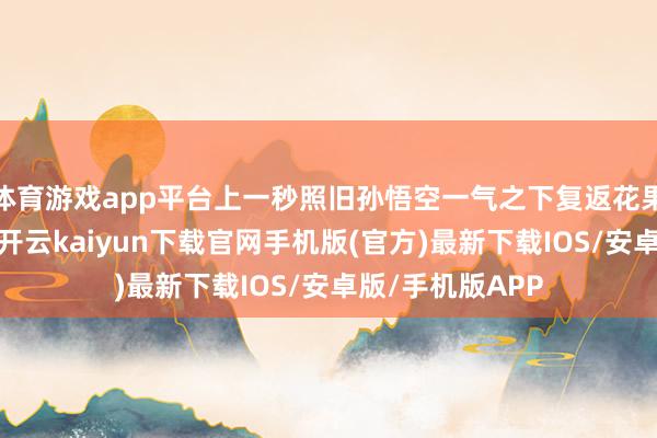 體育游戲app平臺上一秒照舊孫悟空一氣之下復返花果山的經典橋段-開云kaiyun下載官網手機版(官方)最新下載IOS/安卓版/手機版APP